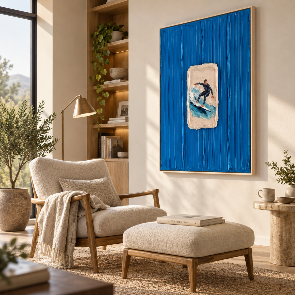 ARBYNART 3D Textured Art | Azure Aperture