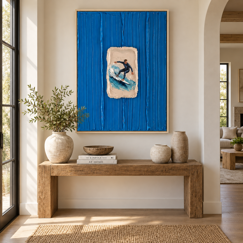 ARBYNART 3D Textured Art | Azure Aperture