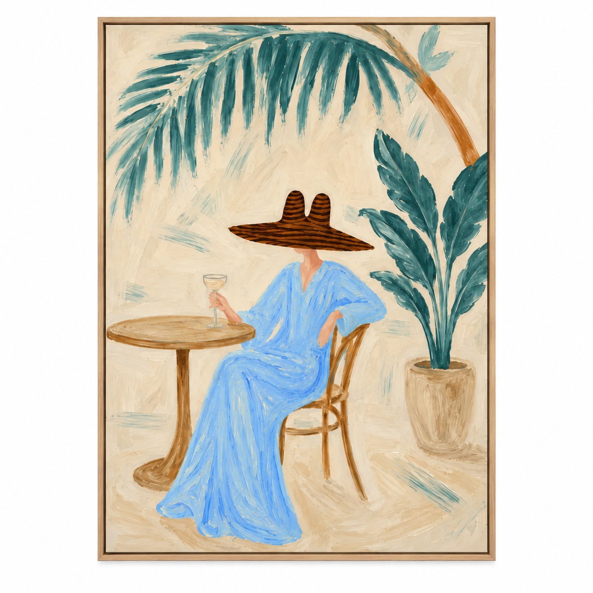 ARBYNART Americana Art | Azure Daydream on the Patio