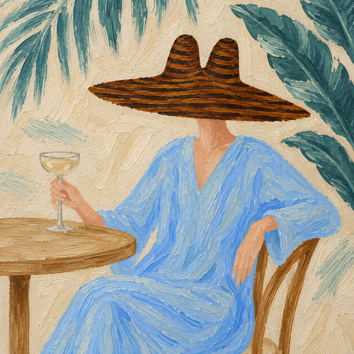 ARBYNART Americana Art | Azure Daydream on the Patio