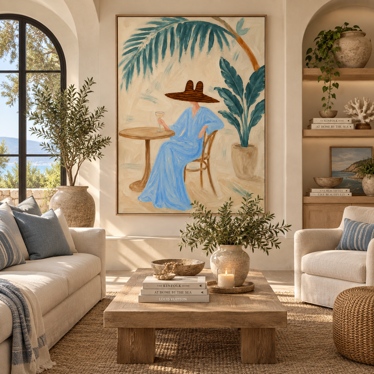 ARBYNART Americana Art | Azure Daydream on the Patio