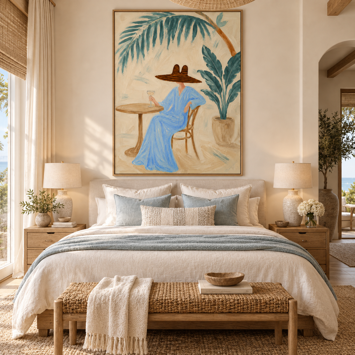 ARBYNART Americana Art | Azure Daydream on the Patio
