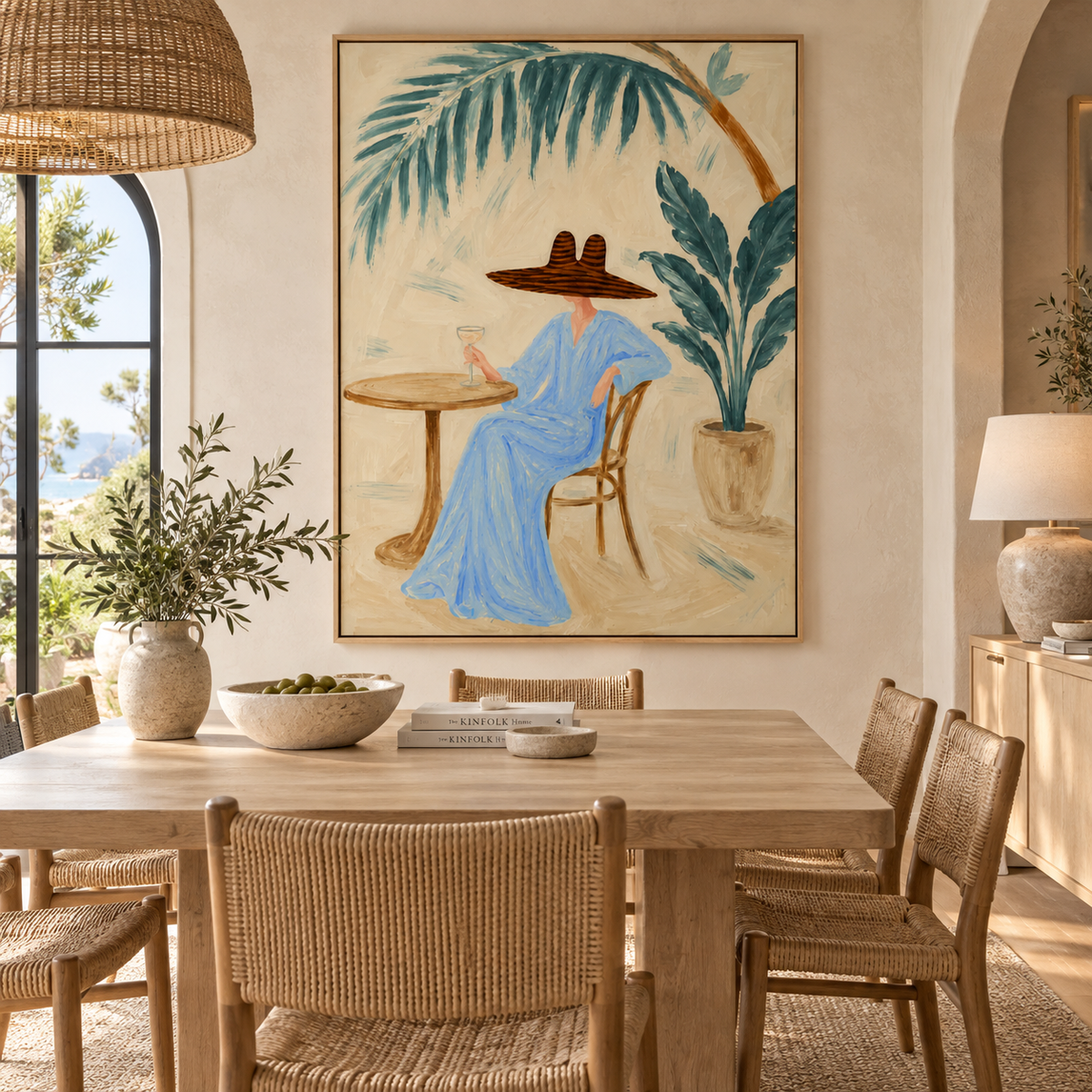 ARBYNART Americana Art | Azure Daydream on the Patio