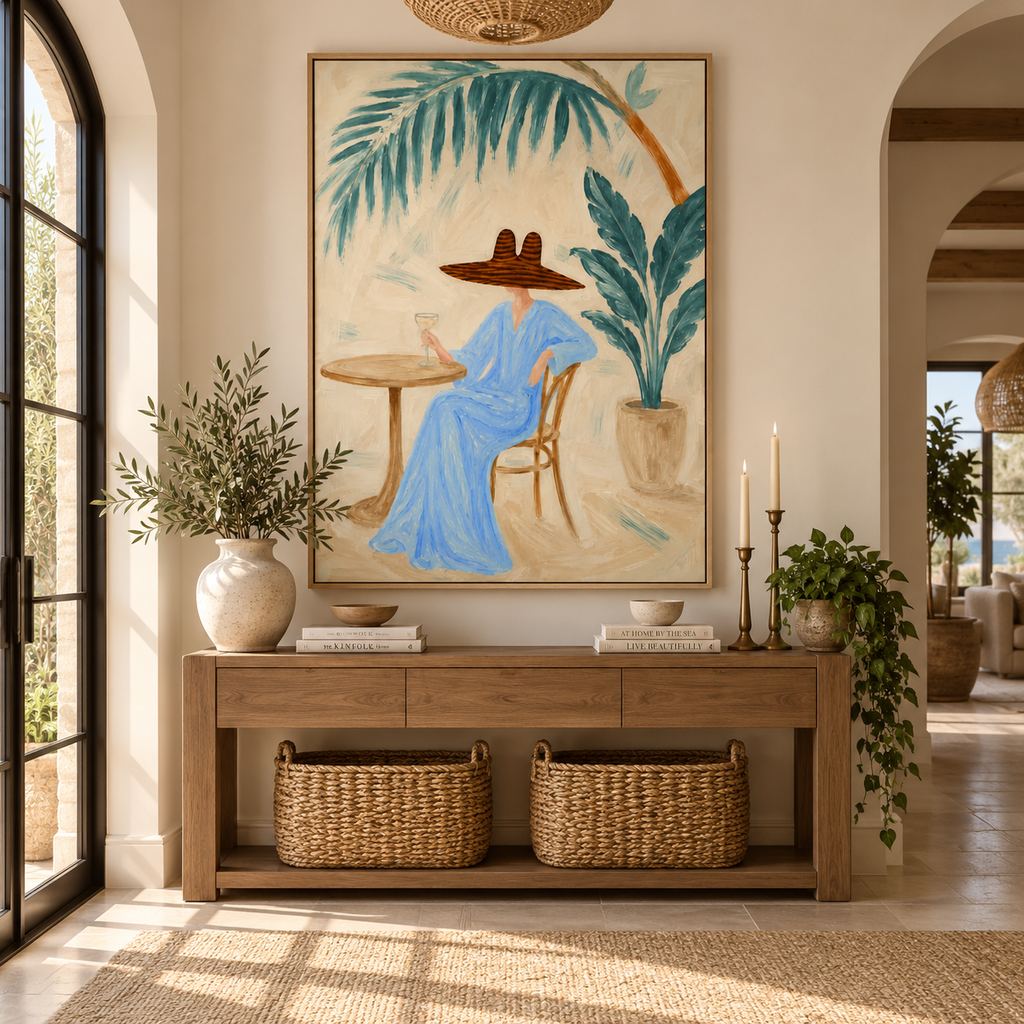 ARBYNART Americana Art | Azure Daydream on the Patio