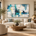 ARBYNART Abstract Art | Azure Echoes of Light