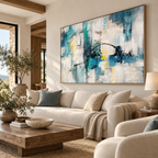 ARBYNART Abstract Art | Azure Echoes of Light