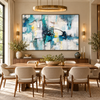 ARBYNART Abstract Art | Azure Echoes of Light