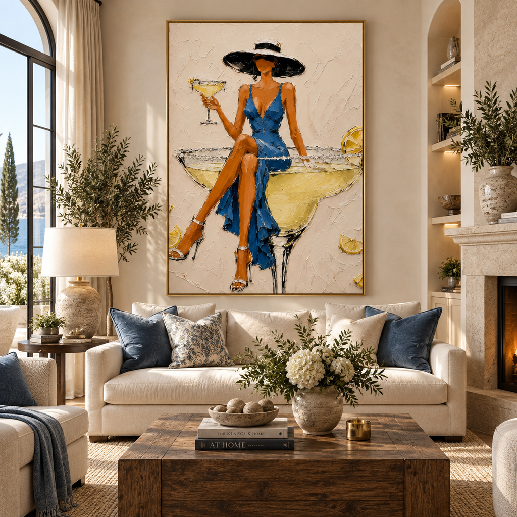 ARBYNART POP Art | Azure Quietude with Citrus