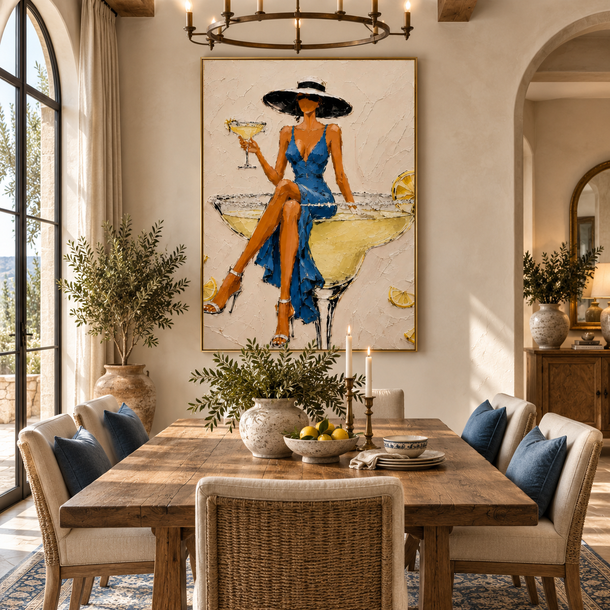 ARBYNART POP Art | Azure Quietude with Citrus