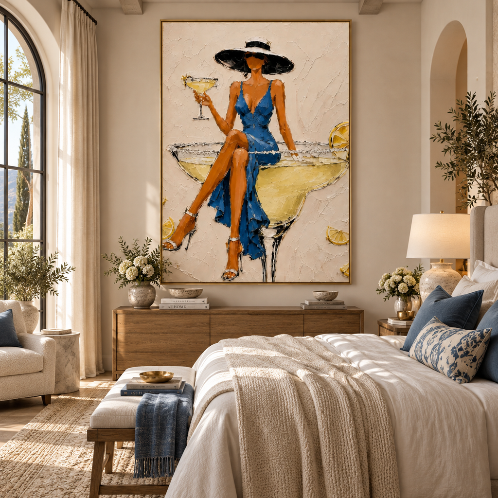 ARBYNART POP Art | Azure Quietude with Citrus