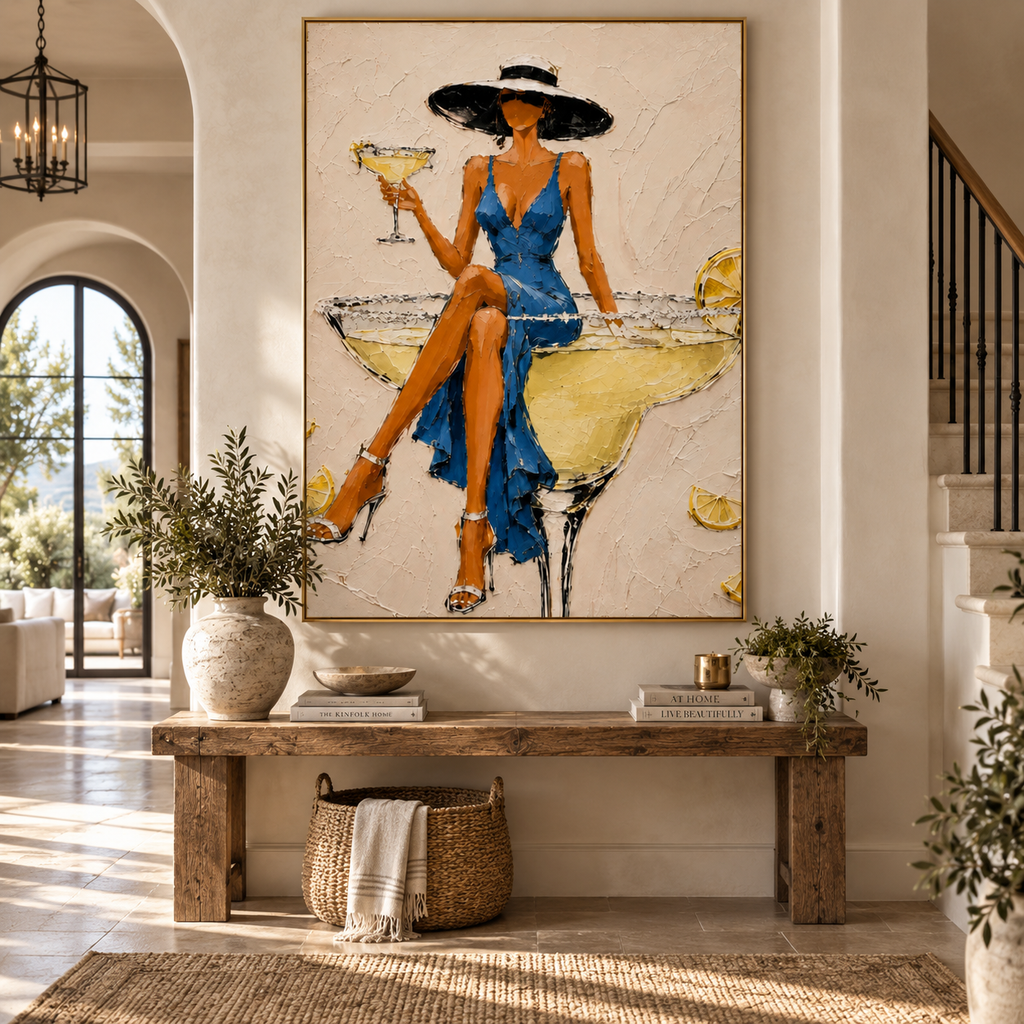ARBYNART POP Art | Azure Quietude with Citrus