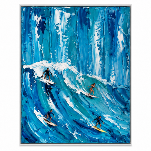 ARBYNART 3D Textured Art | Azure Surge