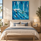 ARBYNART 3D Textured Art | Azure Surge