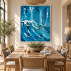 ARBYNART 3D Textured Art | Azure Surge