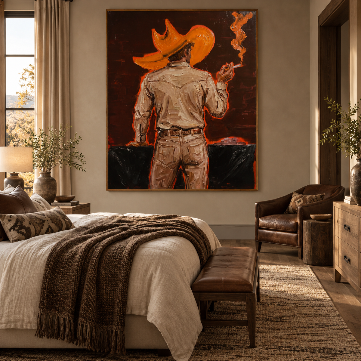 ARBYNART POP Art | Backlit Western Cowboy