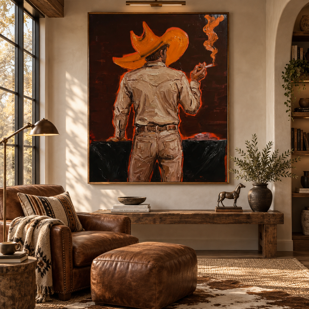 ARBYNART POP Art | Backlit Western Cowboy