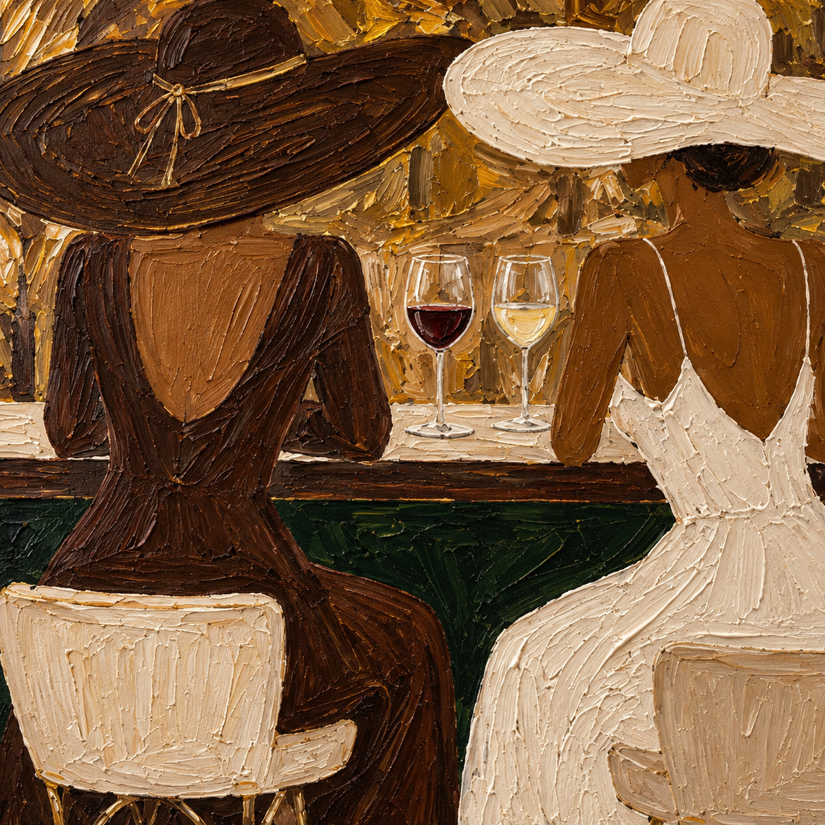 ARBYNART Vintage Americana Art | Barstool Hat Duo