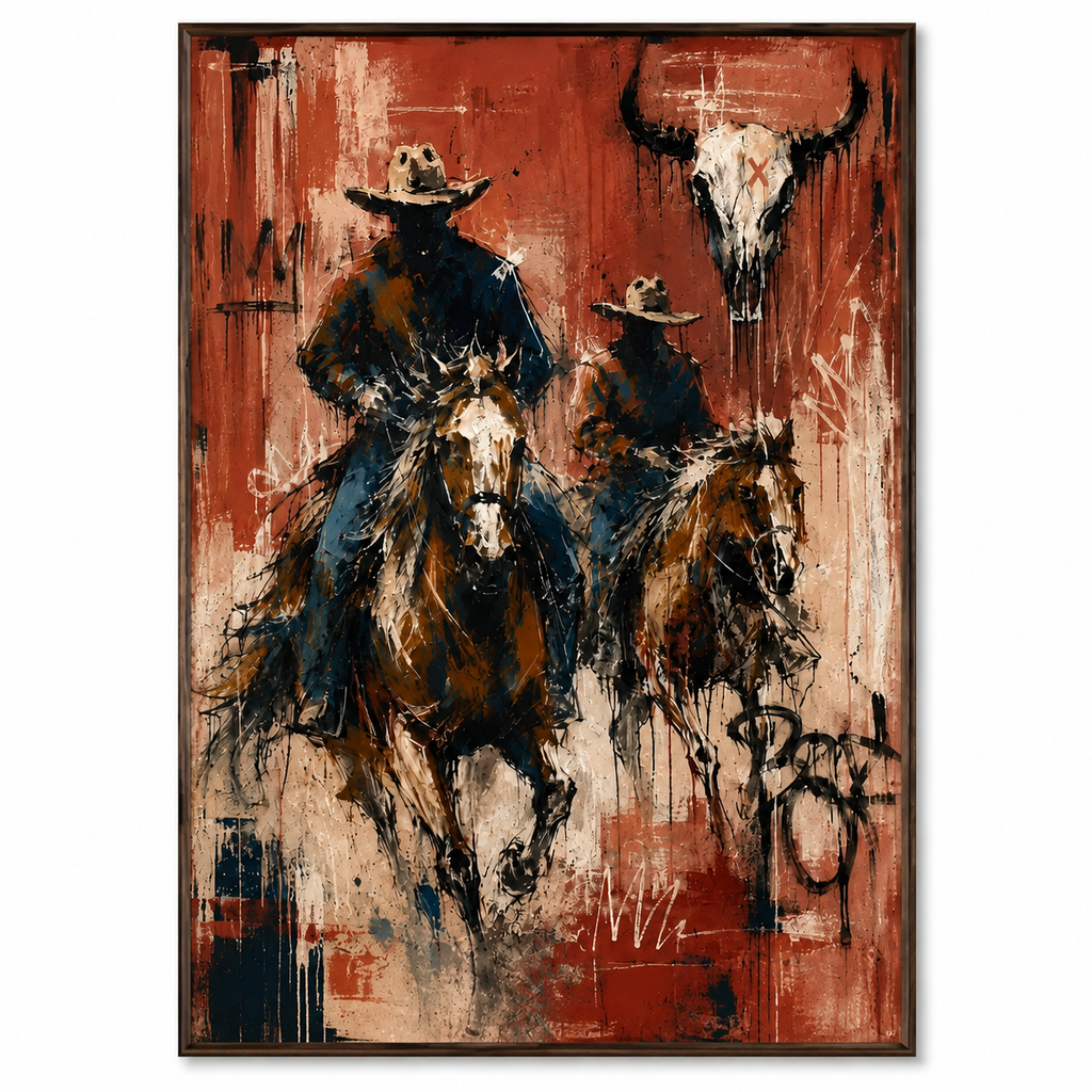 ARBYNART Vintage Americana Art | Beneath the Horned Remnant