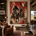 ARBYNART Vintage Americana Art | Beneath the Horned Remnant