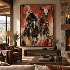 ARBYNART Vintage Americana Art | Beneath the Horned Remnant