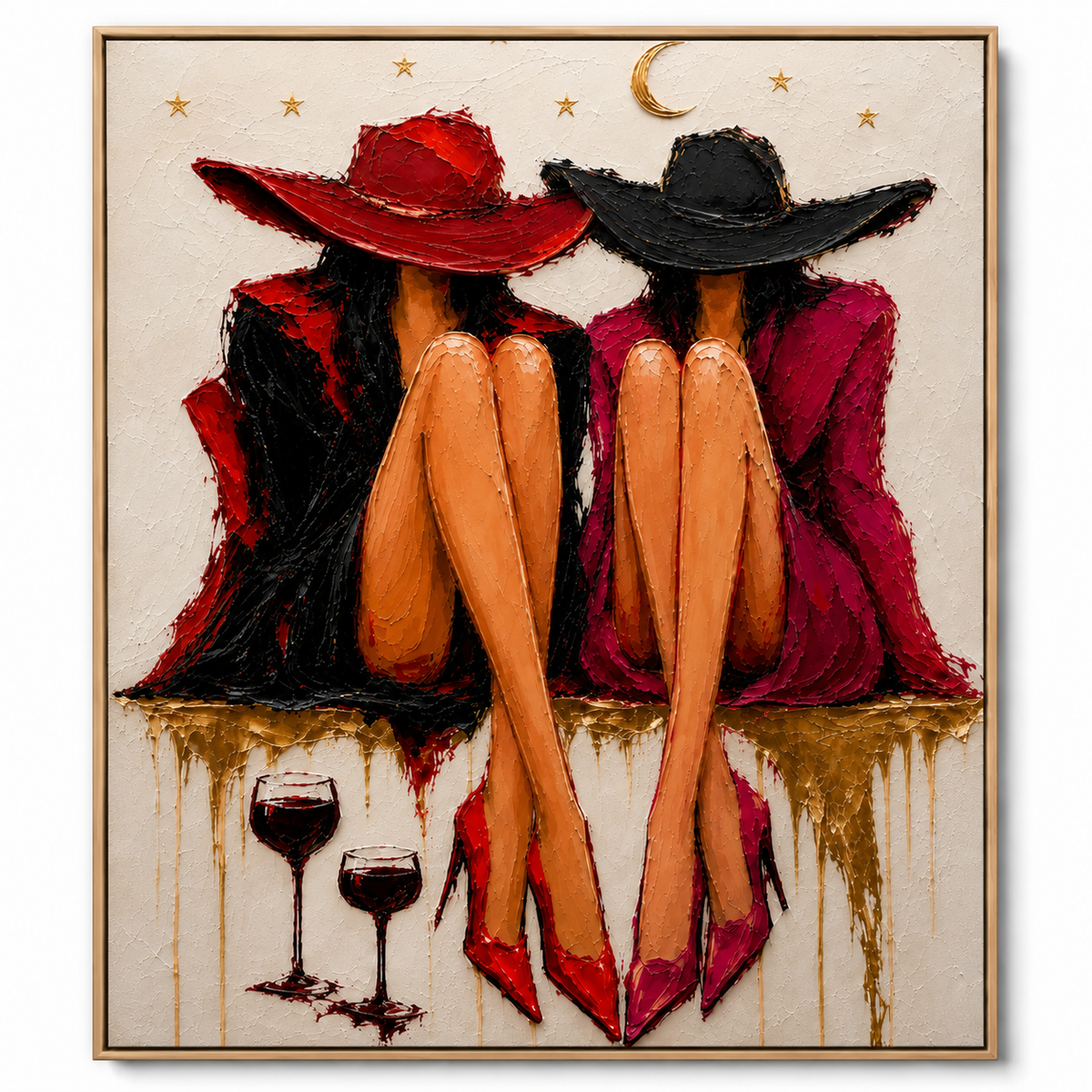 ARBYNART POP Art | Beneath the Moon, Side by Side