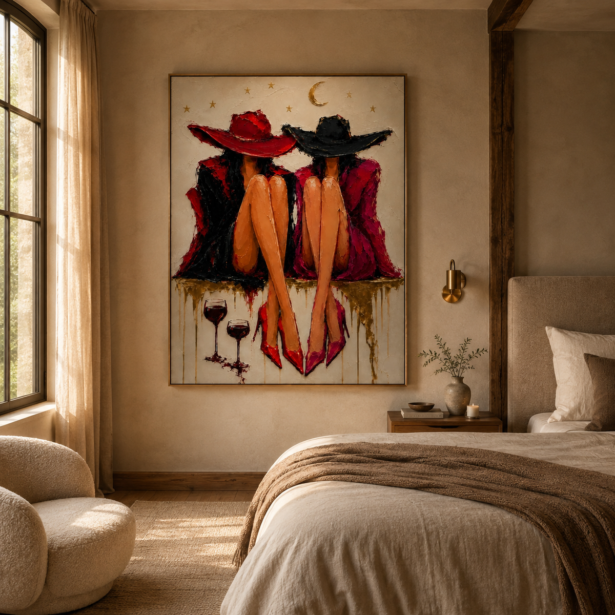 ARBYNART POP Art | Beneath the Moon, Side by Side