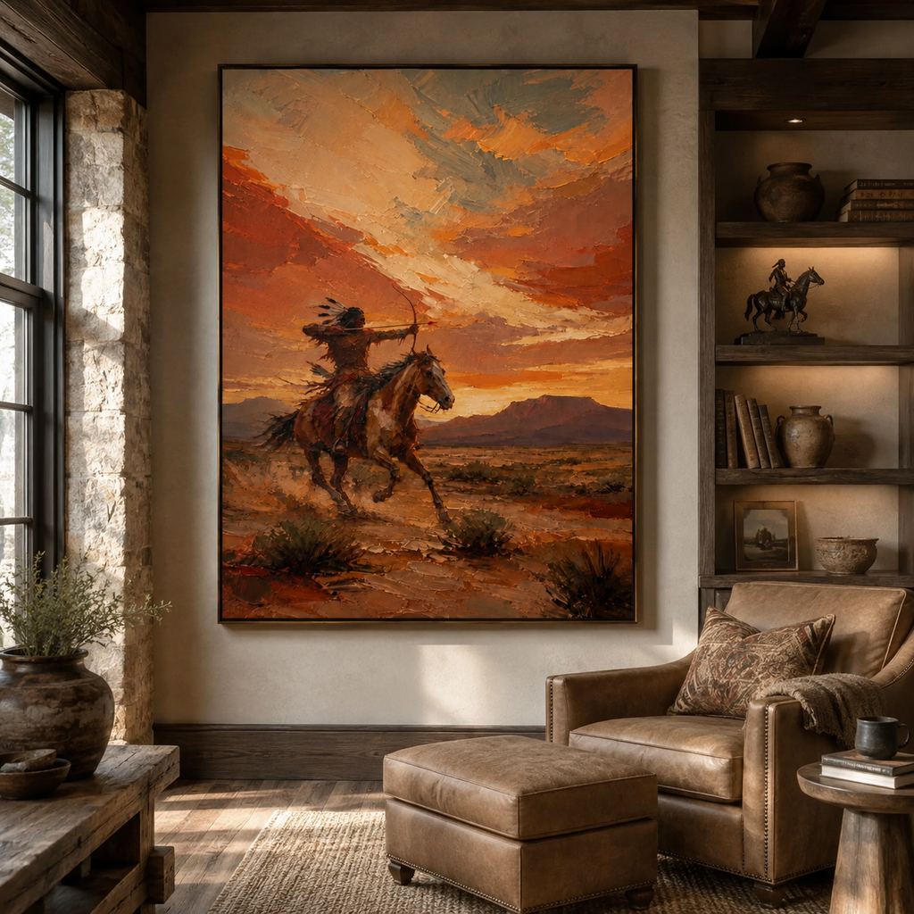 ARBYNART Vintage Americana Art | Beneath the Sunset's Bow