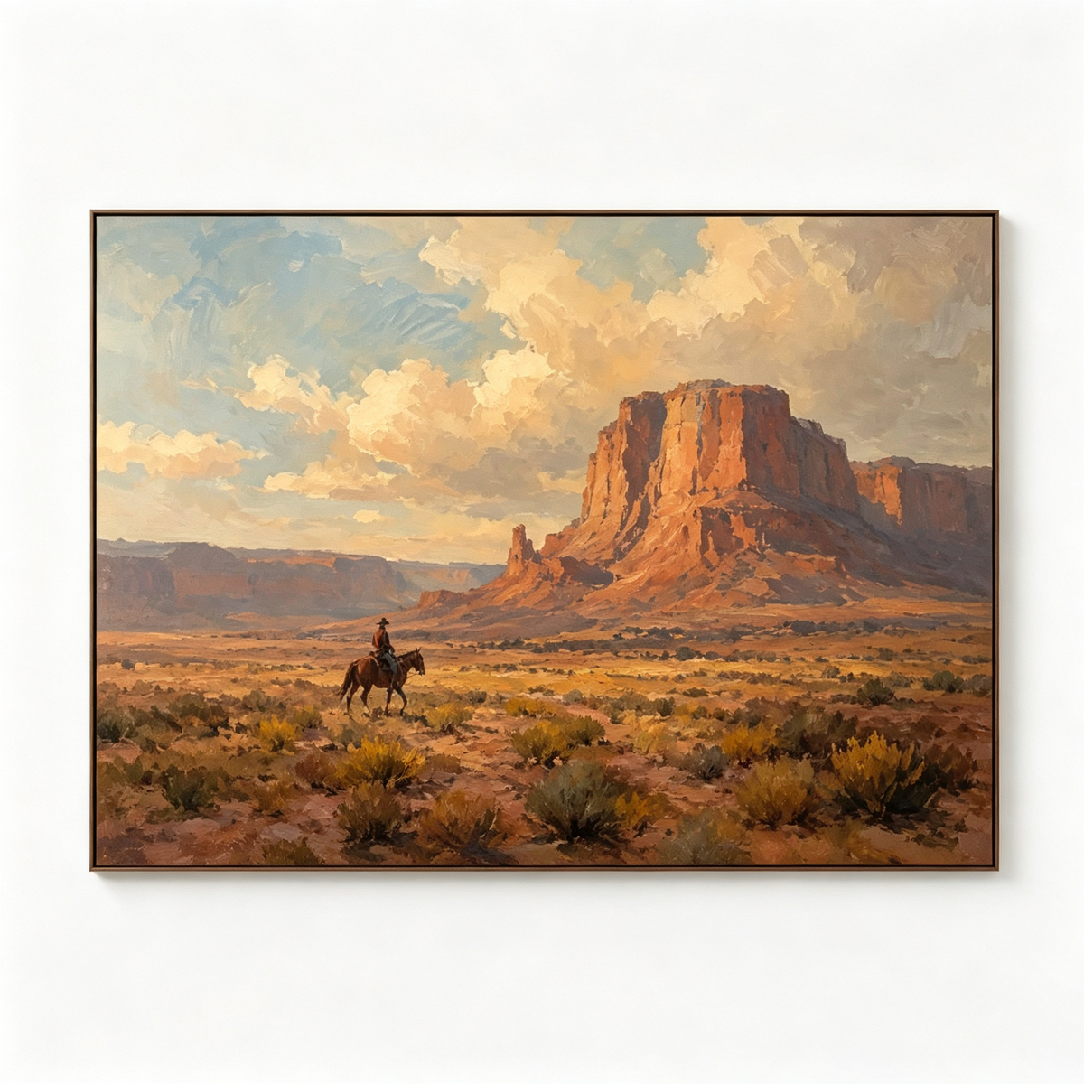 ARBYNART Vintage Americana Art | Beneath the Patience of Red Stone