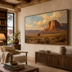 ARBYNART Vintage Americana Art | Beneath the Patience of Red Stone