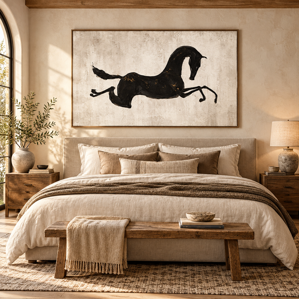 ARBYNART Americana Art | Black Stallion in Flight