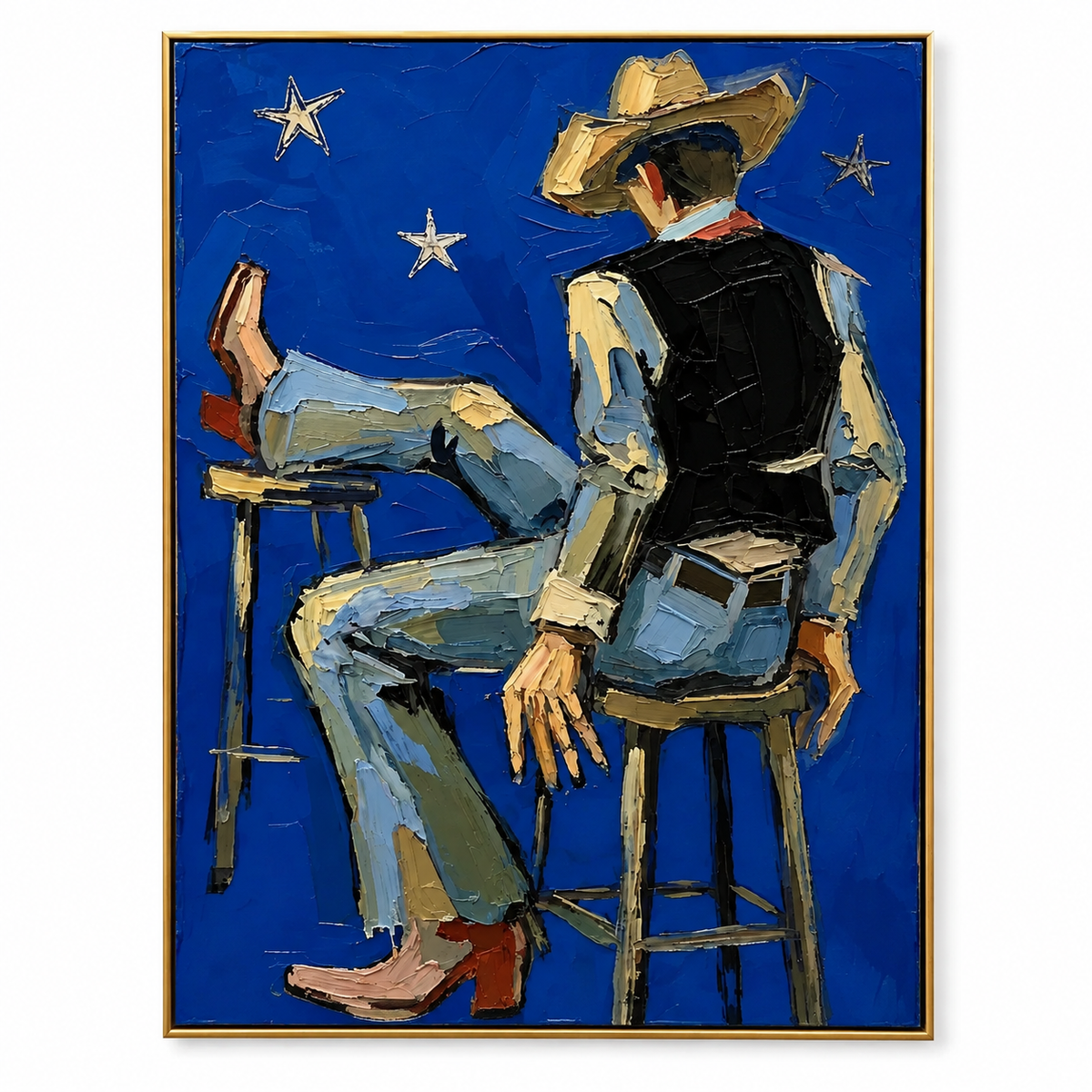 ARBYNART POP Art | Blue Night Cowboy