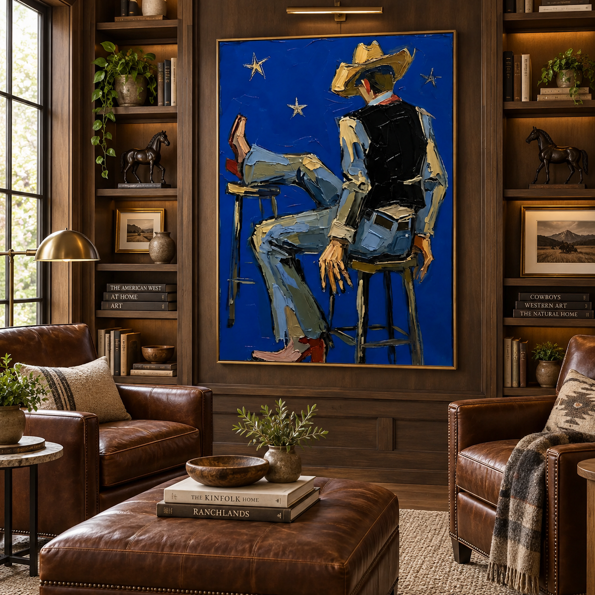 ARBYNART POP Art | Blue Night Cowboy