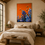 ARBYNART 3D Textured Art | Bluebonnet Bee Dance