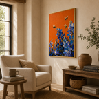 ARBYNART 3D Textured Art | Bluebonnet Bee Dance