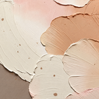 ARBYNART 3D Textured Art | Blush Neutral Petal Relief