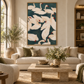 ARBYNART Abstract Art | Blush Whispers on Emerald Waters