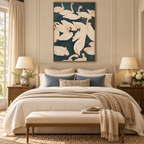 ARBYNART Abstract Art | Blush Whispers on Emerald Waters