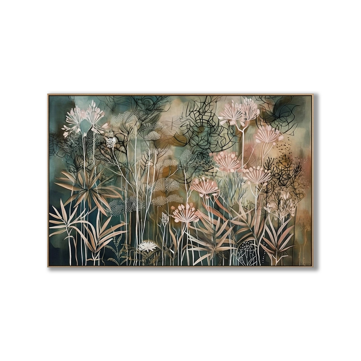 ARBYNART Bohemian Art | Botanical Library Serenity
