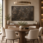 ARBYNART Contemporary Luxe Art | Bronze Current Flow
