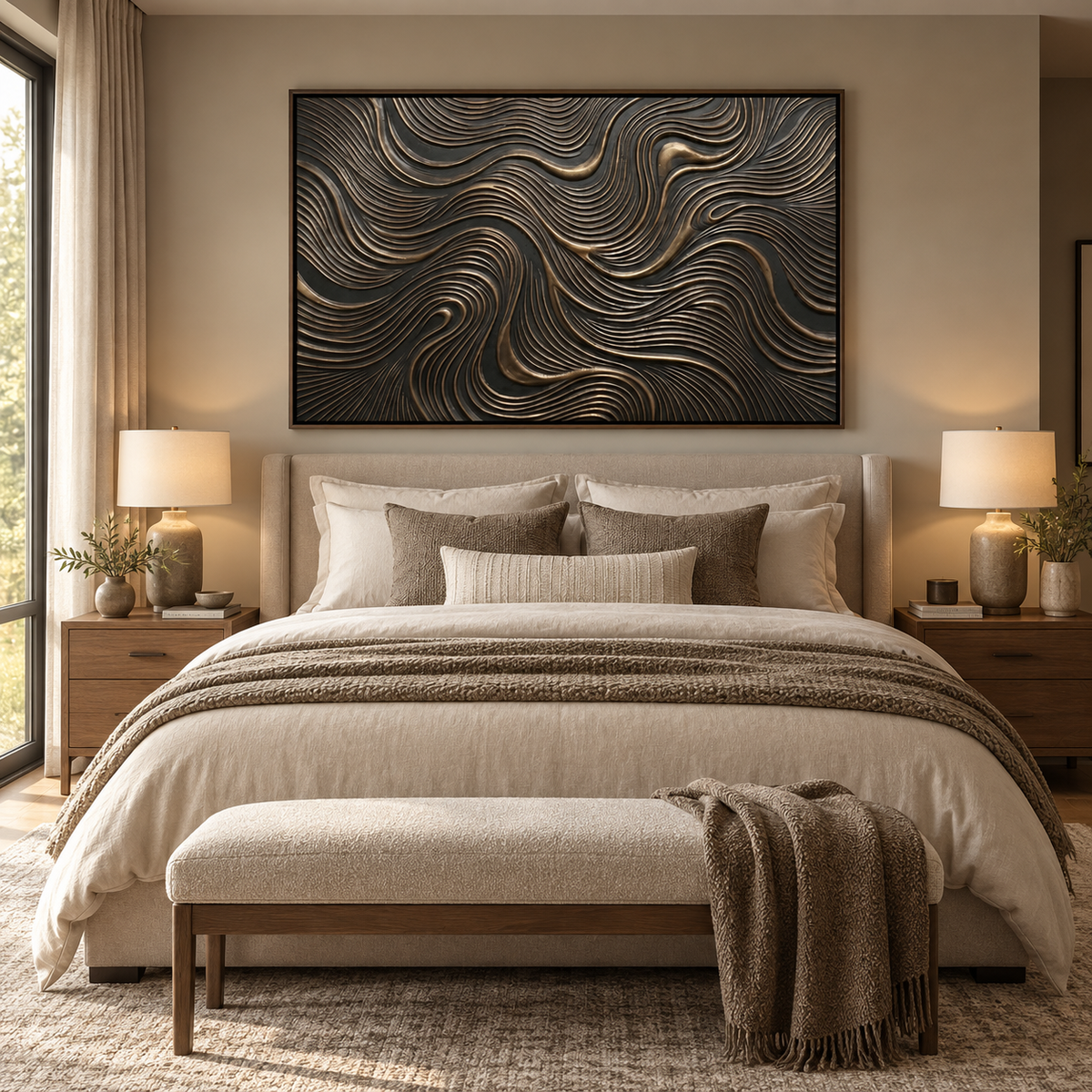 ARBYNART Contemporary Luxe Art | Bronze Current Flow