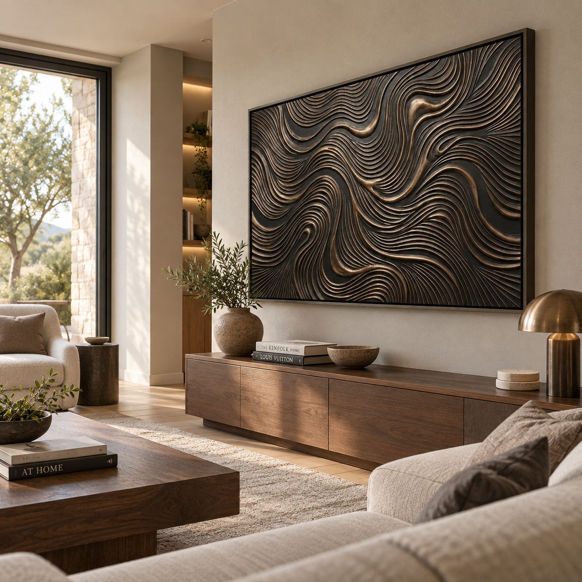 ARBYNART Contemporary Luxe Art | Bronze Current Flow