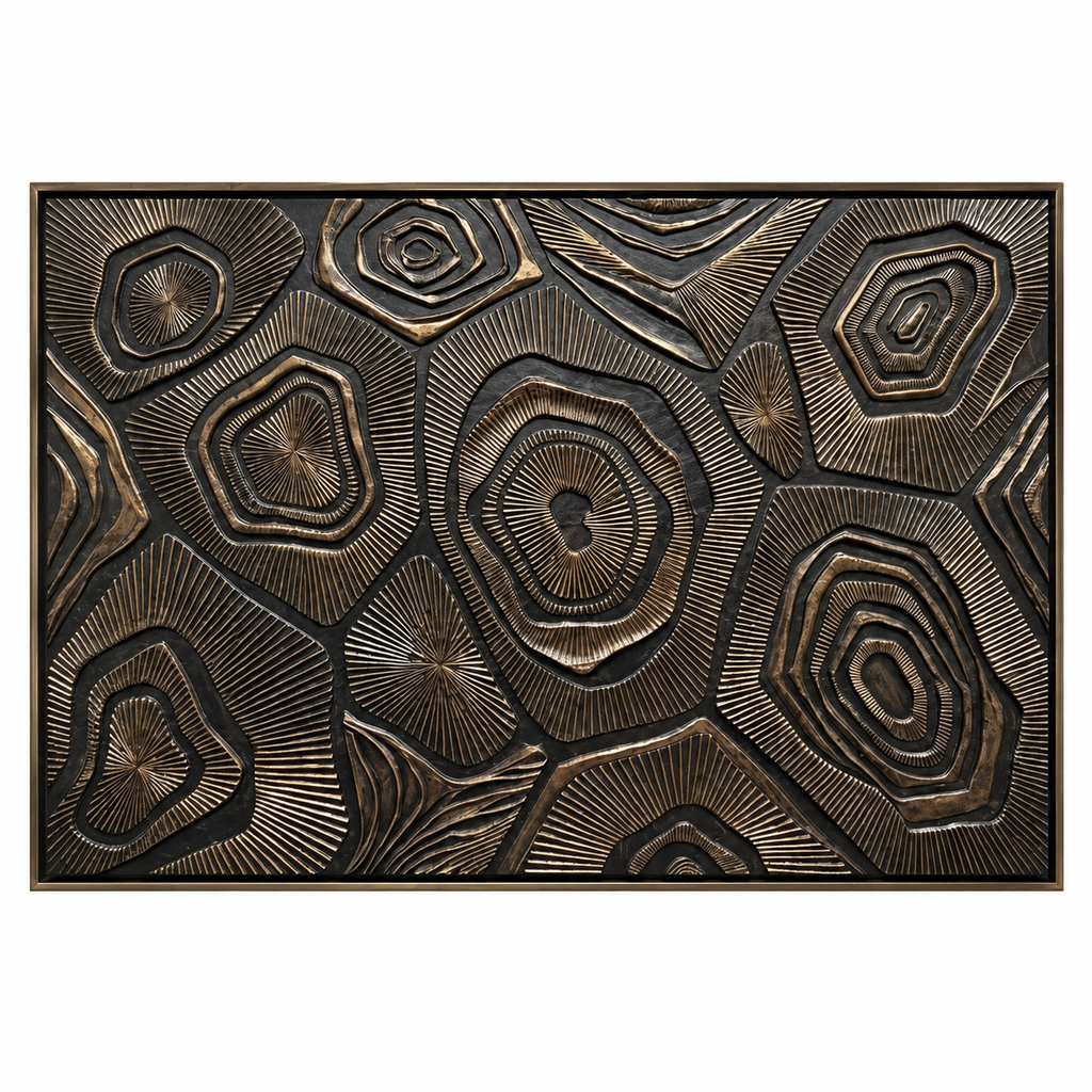 ARBYNART Contemporary Luxe Art | Bronze Strata Echo