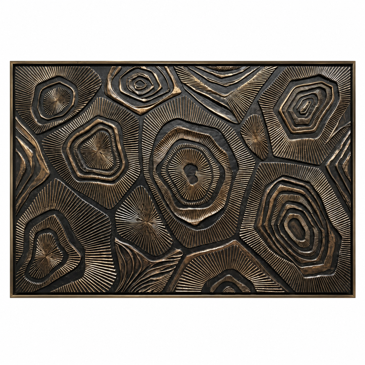 ARBYNART Contemporary Luxe Art | Bronze Strata Echo