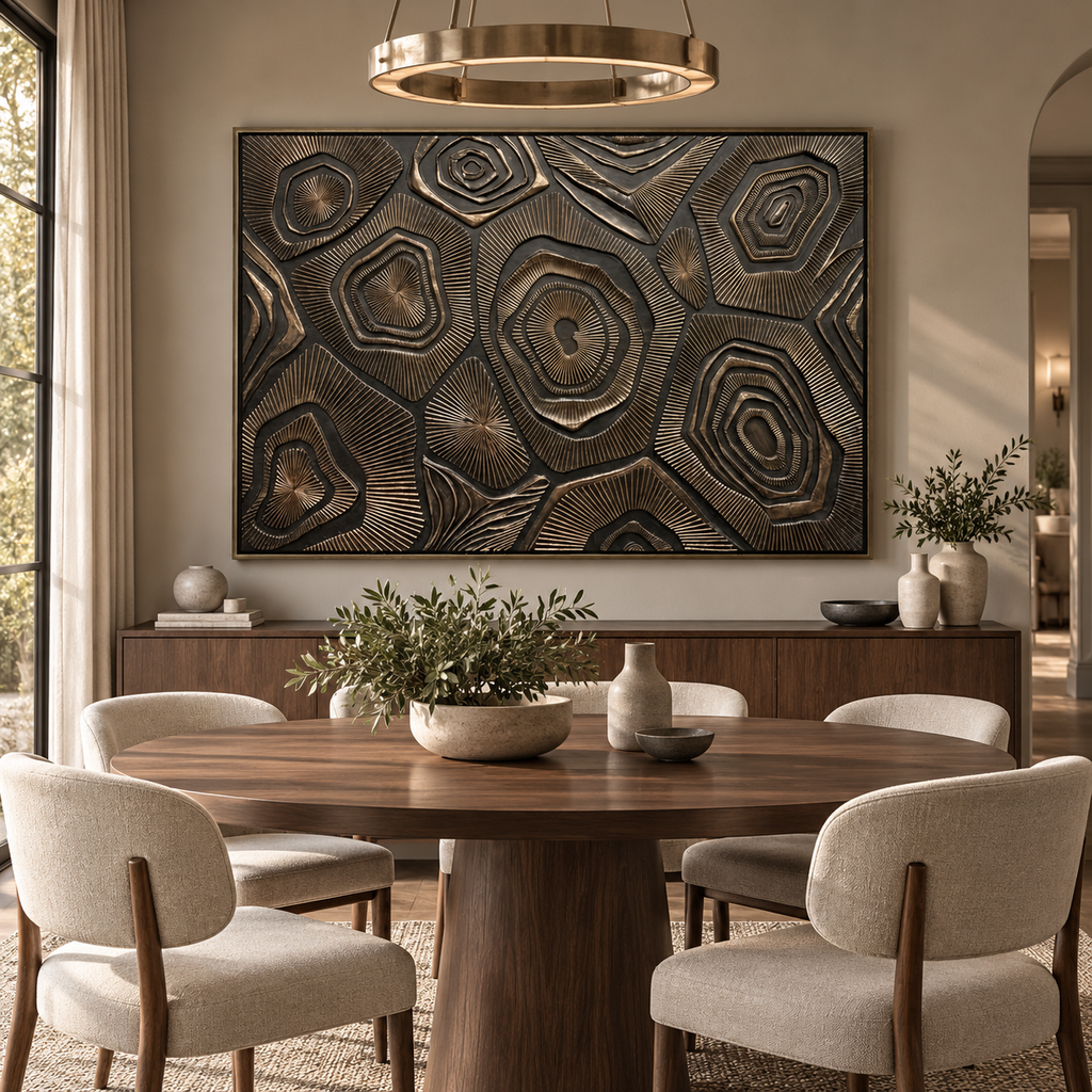 ARBYNART Contemporary Luxe Art | Bronze Strata Echo
