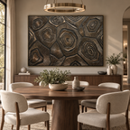ARBYNART Contemporary Luxe Art | Bronze Strata Echo