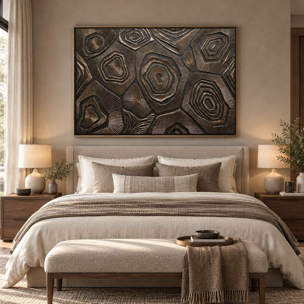ARBYNART Contemporary Luxe Art | Bronze Strata Echo