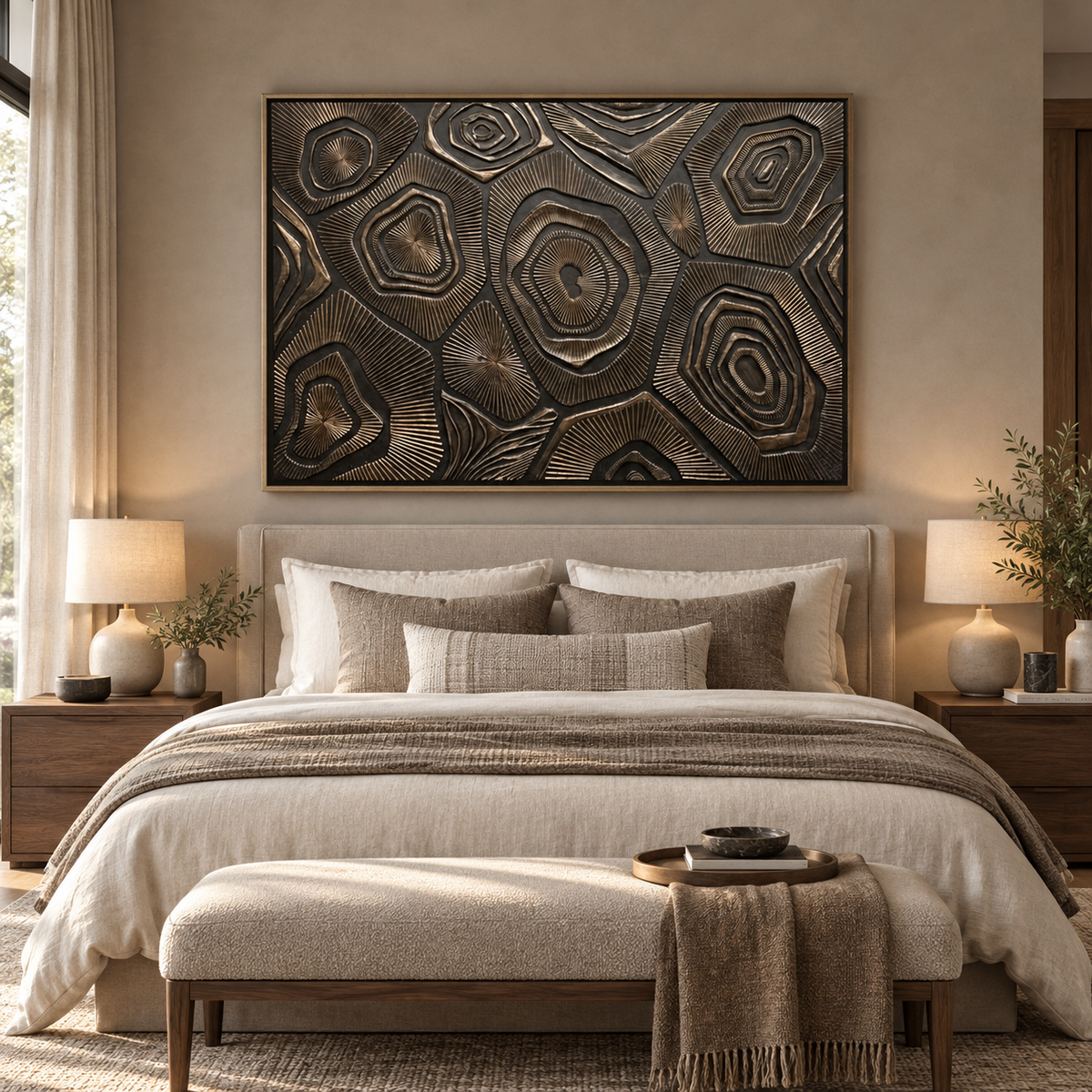 ARBYNART Contemporary Luxe Art | Bronze Strata Echo