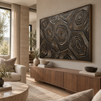 ARBYNART Contemporary Luxe Art | Bronze Strata Echo