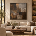 ARBYNART Wabi-Sabi Art | Burnished Earth Mosaic