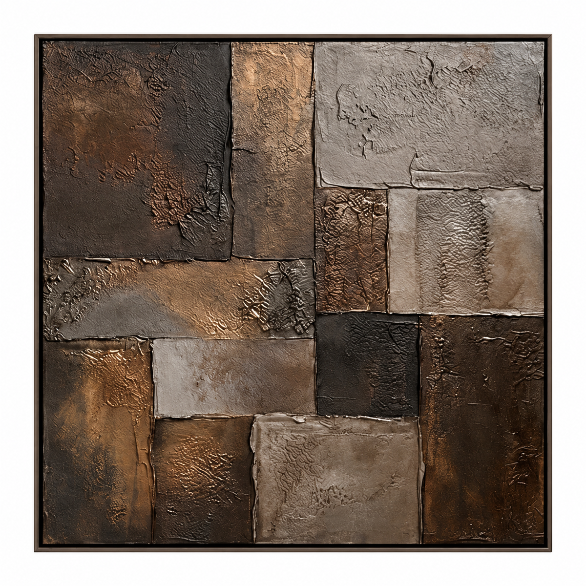 ARBYNART Wabi-Sabi Art | Burnished Earth Mosaic